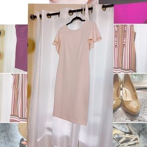 Calvin Klein Elegant Pale Pink Dress